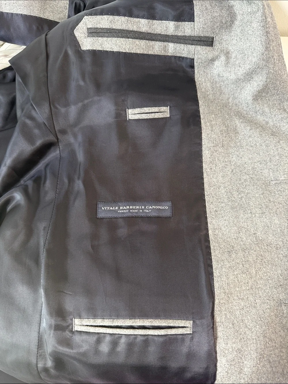 Men's Tailored Gray Two-Button Sport Coat